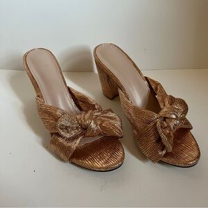 Rose gold sandals